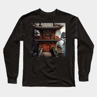 Buddhist temple painting Long Sleeve T-Shirt